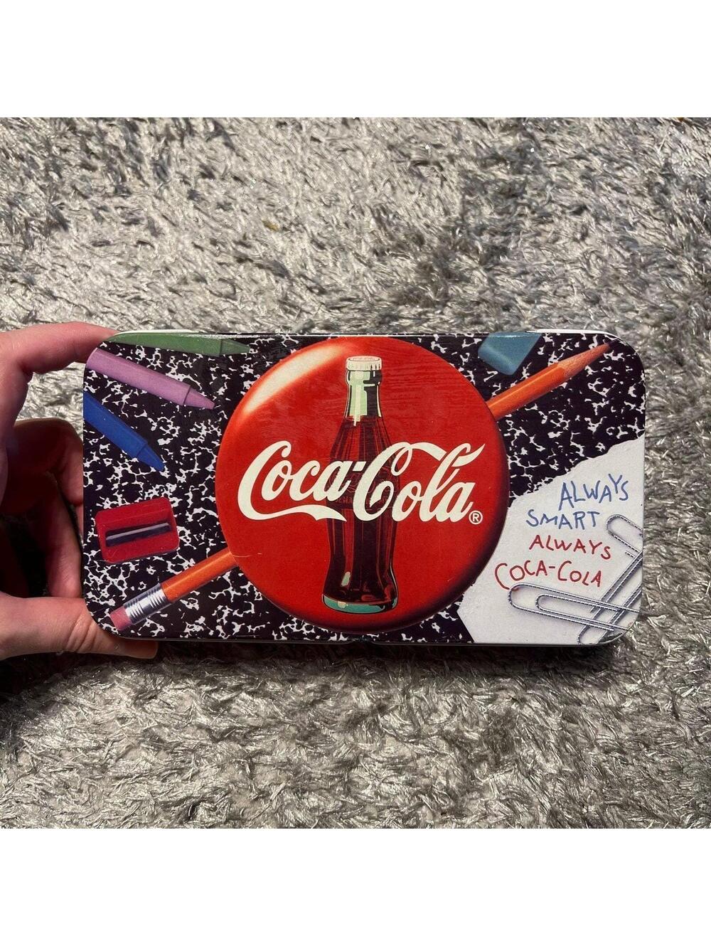 Vintage coke metal box